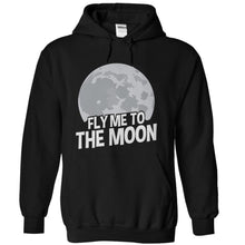 Load image into Gallery viewer, Fly Me To The Moon - T Shirt - black_ccbaf45e-1648-432c-bca1-b233ee5cec85