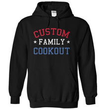 Load image into Gallery viewer, (Custom) Family Cookout - Personalized - T Shirt - black_d2436c8f-89a6-44e6-be24-4776d111c800