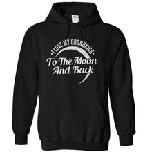 Load image into Gallery viewer, I Love My Grandkids To The Moon And Back - T Shirt - black_da22eadf-dd5b-4419-9b12-3d9ef9a87b2e
