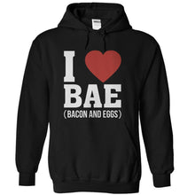 Load image into Gallery viewer, I Love Bacon And Eggs - T Shirt - black_daf5508f-f2d4-4dba-985a-a8c2145da3eb
