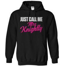 Load image into Gallery viewer, Just Call Me Mrs. Knightly - T Shirt - black_db86b9f3-e328-4461-be4e-764783fc0bde