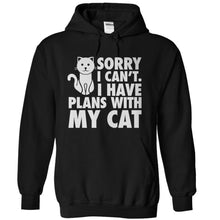 Load image into Gallery viewer, I Have Plans With My Cat - T Shirt - black_f11c7049-38fc-44c2-a164-f7bb241fac34