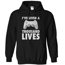 Load image into Gallery viewer, I've Lived A Thousand Lives - Gaming - T Shirt - black_f124c444-5c0e-4626-894a-37d43c0c53c7