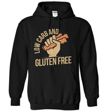 Load image into Gallery viewer, Bacon - Low Carb and Gluten Free - T Shirt - black_f5bddd2e-9bae-4b32-ba98-b0d895853a7f