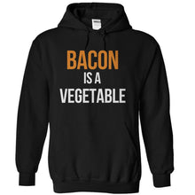 Load image into Gallery viewer, Bacon Is A Vegetable - T Shirt - black_f933aa5d-1570-4408-aae2-d9206ac4a4bb