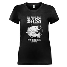 Load image into Gallery viewer, All About That Bass No Treble Hooks - T Shirt - black_fa8e3479-eb1d-479f-bba8-dd2a43b7ff83