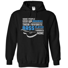 Load image into Gallery viewer, I Married My Favorite Bass Player - T Shirt - black_fdbedcd4-e3fd-4ed8-b22a-14fb291000bc