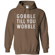 Load image into Gallery viewer, Gobble Till You Wobble - T Shirt - brown_566e4d9a-fbce-475d-bc28-f7183b864ac7