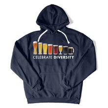Load image into Gallery viewer, Celebrate Diversity - Beer - Full Color - T Shirt - celebrate-diversity-beer-hoodie-navy