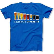 Load image into Gallery viewer, Celebrate Diversity - Beer - Full Color - T Shirt - celebrate-diversity-beer-tshirt-royal