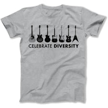 Load image into Gallery viewer, Celebrate Diversity - Guitar - T Shirt - celebrate-diversity-guitar-heather