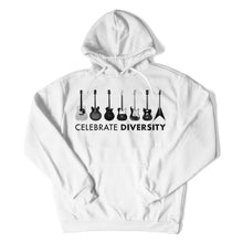Load image into Gallery viewer, Celebrate Diversity - Guitar - T Shirt - celebrate-diversity-guitar-hoodie-white