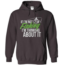 Load image into Gallery viewer, If I'm Not Fishing I'm Thinking About It - T Shirt - charcoal_08fb7951-89a6-4dcf-822f-3953b7e14892