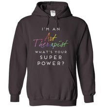 Load image into Gallery viewer, I'm an Art Therapist, What's Your Super Power? - T Shirt - charcoal_3886d77c-4ff7-4f5e-9f03-3fc4669c17f7