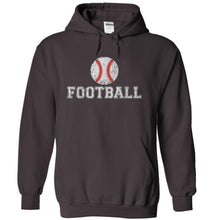 Load image into Gallery viewer, Football - Baseball - T Shirt - charcoal_38a6295b-6528-44ca-a283-c7bd1c437fb8