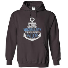 Load image into Gallery viewer, I'm A Lady With The Vocabulary Of A Well Educated Sailor - T Shirt - charcoal_41c4eb79-d79c-4491-b79a-0d2926fb316b