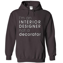 Load image into Gallery viewer, I'm An Interior Designer, Not A Decorator. - T Shirt - charcoal_4d4b9c19-b34a-4653-b748-0ebdd8d373f1