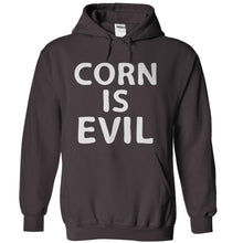 Load image into Gallery viewer, Corn Is Evil - T Shirt - charcoal_5c02c836-8172-4d8c-8f6b-2d2822568167