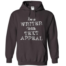 Load image into Gallery viewer, I'm A Writer With Text Appeal - T Shirt - charcoal_5cd3ab1b-1e3d-4265-8af1-5c5214d4780e