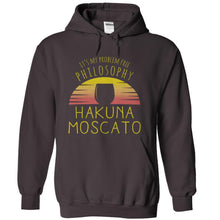 Load image into Gallery viewer, It's My Problem Free Philosophy - Hakuna Moscato - T Shirt - charcoal_5faec31d-0d51-4fdd-b6f0-4d093be20b5a