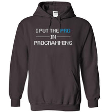 Load image into Gallery viewer, I Put the Pro in Programming - T Shirt - charcoal_7b8eec6c-2911-4723-afec-8061756494e9