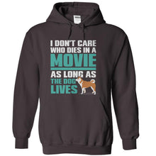 Load image into Gallery viewer, I Don't Care Who Dies in a Movie, as Long As The Dog Lives - T Shirt - charcoal_82a1745c-2209-422c-8b77-3d71368c1baf