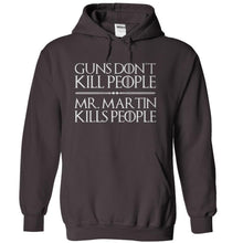 Load image into Gallery viewer, Guns Don't Kill People. Mr. Martin Kills People. - T Shirt - charcoal_8fcf8920-232f-4038-bf59-029727a64179