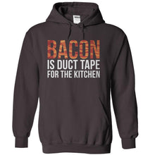Load image into Gallery viewer, Bacon Is Duct Tape For The Kitchen - T Shirt - charcoal_965f42e6-38b5-4d36-9856-4c25c3b818df