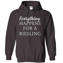 Load image into Gallery viewer, Everything Happens For A Riesling - T Shirt - charcoal_c202051f-103c-4aa9-80ad-580407382c38
