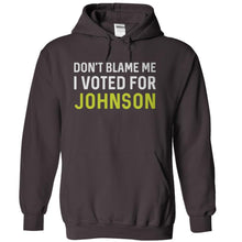 Load image into Gallery viewer, Don't Blame Me, I Voted For Johnson - T Shirt - charcoal_c46d3945-72ad-4ecf-8b38-22e930f174be