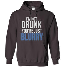 Load image into Gallery viewer, I'm Not Drunk, You're Just Blurry - T Shirt - charcoal_c8e94cd7-fc20-4619-b67a-a4c3c203b55c