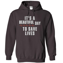 Load image into Gallery viewer, It's A Beautiful Day To Save Lives - T Shirt - charcoal_d81122f0-b3cc-4a79-bf0d-7f414f3fb413