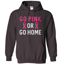 Load image into Gallery viewer, Go Pink Or Go Home - T Shirt - charcoal_dd69cf4e-ff0b-41db-a1e1-ae70e7ad46f9