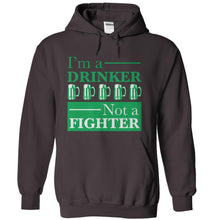Load image into Gallery viewer, I'm A Drinker, Not A Fighter - T Shirt - charcoal_def1c6bc-811a-41d1-9b39-bc4a8b457e1f