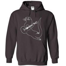Load image into Gallery viewer, Guitar Playing Otter - T Shirt - charcoal_df6c14ab-ce28-45a6-b758-db4e3e03ba5d