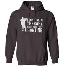 Load image into Gallery viewer, I Don't Need Therapy, I Just Need to Hunt - T Shirt - charcoal_e504f15d-a864-4ba5-a465-e62061bf12f9