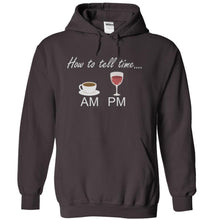 Load image into Gallery viewer, I Tell Time With Wine and Coffee - T Shirt - charcoal_eab28f62-a4b5-4ce1-b662-27470c72c0b0