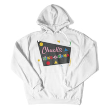 Load image into Gallery viewer, Chuck's Bike-o-rama - T Shirt - chucks-bike-o-rama-hoodie-white