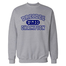 Load image into Gallery viewer, Dreidel Champion - T Shirt - crew_-_Heather_Grey