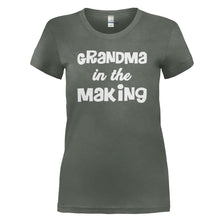 Load image into Gallery viewer, Grandma In The Making - T Shirt - grandma-making-charcoal-women