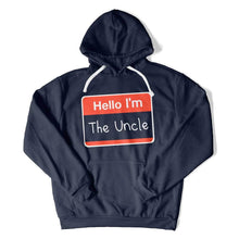 Load image into Gallery viewer, Hello I'm The Uncle Hoodie - hello-im-uncle-hoodie-navy
