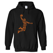 Load image into Gallery viewer, Basketball Player - T Shirt - hoodie_black_ccadd713-e055-4835-804f-228473806bb2