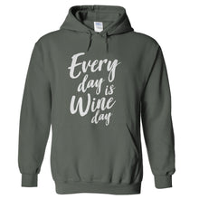 Load image into Gallery viewer, Every Day Is Wine Day - T Shirt - hoodie_charcoal_f229f774-2b71-4e73-953d-fbca46d87183