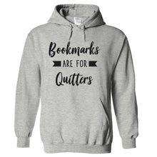Load image into Gallery viewer, Bookmarks Are For Quitters - T Shirt - hoodie_heather
