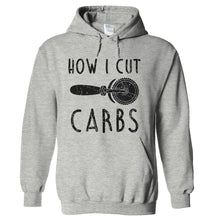 Load image into Gallery viewer, How I Cut Carbs - T Shirt - hoodie_heathergrey_13675f6c-a98a-498a-afa6-e47039e8fd7c