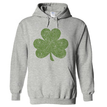 Load image into Gallery viewer, Distressed Shamrock - T Shirt - hoodie_heathergrey_5dc5d27f-610e-4b5f-8b4d-6ccda4cc2c97