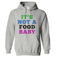 Load image into Gallery viewer, It's Not A Food Baby - T Shirt - hoodie_heathergrey_872df75b-0022-447c-9738-d30fae425b52