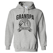 Load image into Gallery viewer, Grandpa Can Fix It - T Shirt - hoodie_heathergrey_d0e0af47-4798-494f-81de-10e40f2e277e