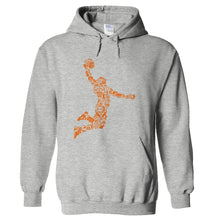 Load image into Gallery viewer, Basketball Player - T Shirt - hoodie_heathergrey_ea96cf21-5bb8-44e9-98ec-c763dbb30abd
