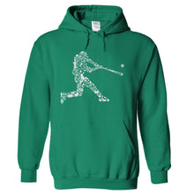 Load image into Gallery viewer, Baseball Player - T Shirt - hoodie_kellygreen_65926f75-64d1-416e-b1ae-71b736c2bfb9